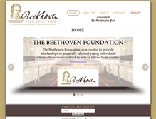 Tablet Screenshot of beethovenfoundation.com